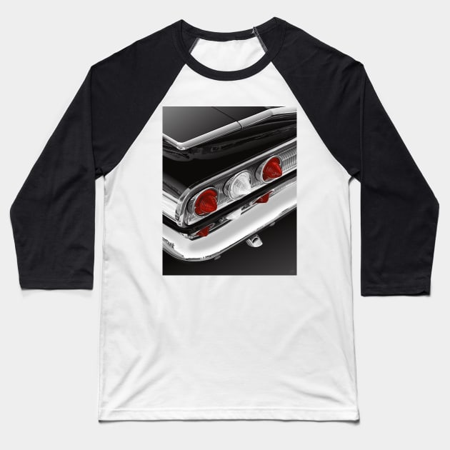 Impala Taillights Baseball T-Shirt by gregspradlin